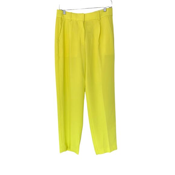 New with Tags J.Crew Yellow City Crepe Essential Dress Trouser Pant Size 4 - Picture 1 of 10